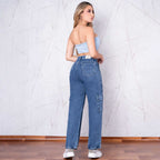 JEAN CARGO RIGIDO TIRO ALTO 1092