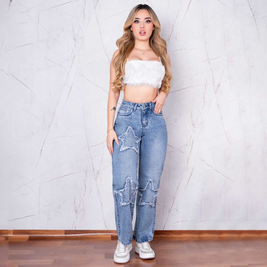 JEAN BOTA RECTA RIGIDO TIRO ALTO 1091