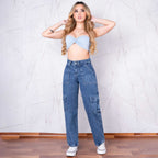 JEAN CARGO RIGIDO TIRO ALTO 1092